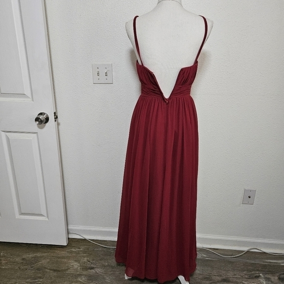 Azazie rose details maxi dress see description for sizing - Picture 3 of 13